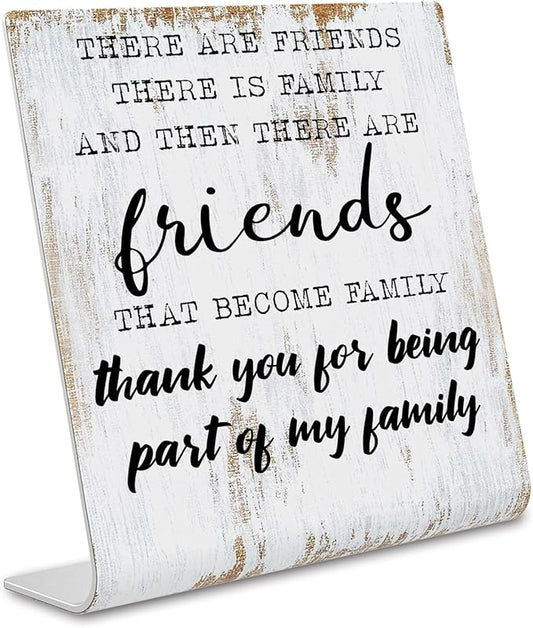 Friend Gifts for Women Men Friends Friendship Plaque Gift Office Gifts for Friends Sisters Coworkers Decorations On Shelf Table Desk for Living Room Bedroom Home Office dksg12 - LeafyLoom