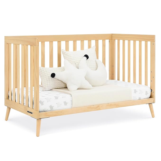 Delta Children Essex 4-in-1 Convertible Crib, Natural - LeafyLoom