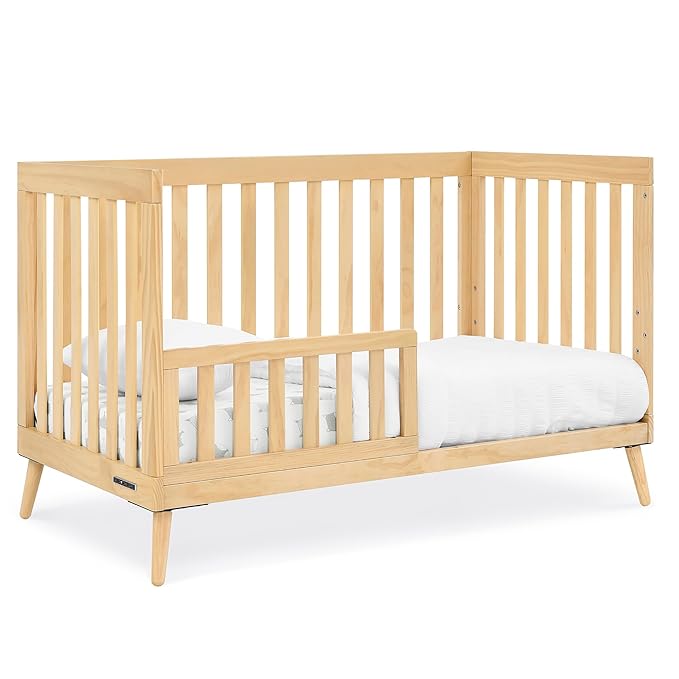 Delta Children Essex 4-in-1 Convertible Crib, Natural - LeafyLoom