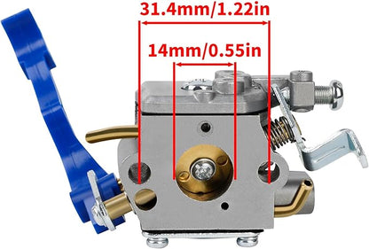 125BV Carburetor for Husqvarna 125B Blower 125BX 125BVX 590460102 545081811 Handheld Leaf Blower with 125B Tune UP Kit 545109601 Airbox Air Filter Cover 545112101 Air Filter Fuel Line Kit - LeafyLoom