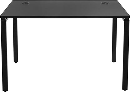 OSP Home Furnishings Prado Home Office Writing Desk, 48 Inches 30 Inches, 48-inches Wide x 30-inches High, Black - LeafyLoom