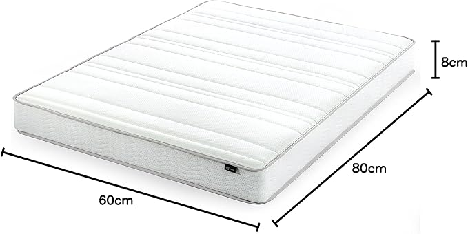 ZINUS 8 Inch Foam and Spring Mattress, Queen, CertiPUR-US Certified Foams, Mattress in A Box, White - LeafyLoom