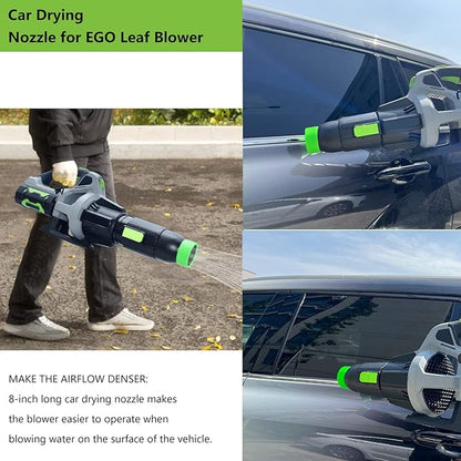 Car Drying Nozzle for EGO Power+ 530 575 580 615 650 765 Leaf Blowers, Includes 1 Leaf Blower Wall Mount Holder and 2 Mounts Battery Holders W/Hardware - LeafyLoom