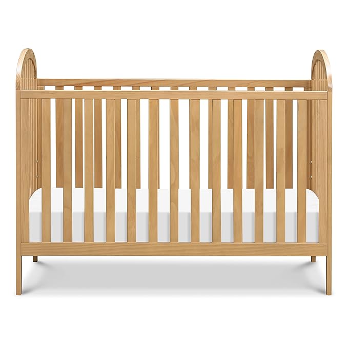 Davinci Beau 3-in-1 Convertible Crib in Honey, Greenguard Gold Certified - LeafyLoom