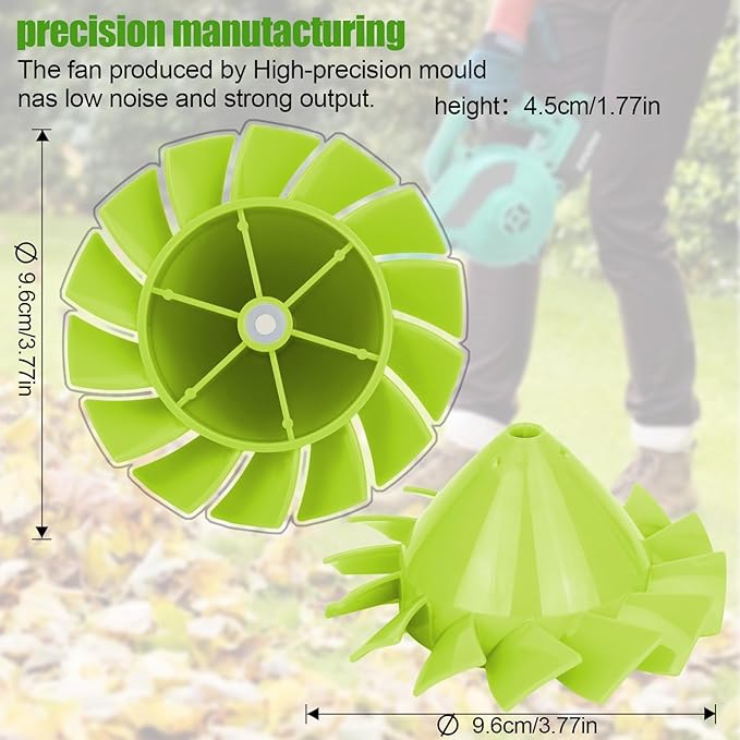 Blower Fan Replacement for Ryobi Leaf Blower 18V One+ P2108 & P21081 Cordless - Fan Blades Replacement Part # 529437004 529437003 529437001 - LeafyLoom