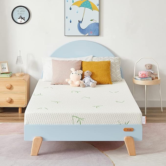 Full Mattress, 8 Inch Memory Foam Mattress with Breathable Bamboo Cover, Medium Firm Gel Mattress for Bunk Bed, Trundle Bed, CertiPUR-US Certified - LeafyLoom