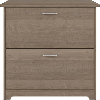 Bush WC31280 Cabot 2-Drawer Lateral File Cabinet, Letter/Legal, Ash Gray, 31-Inch - LeafyLoom