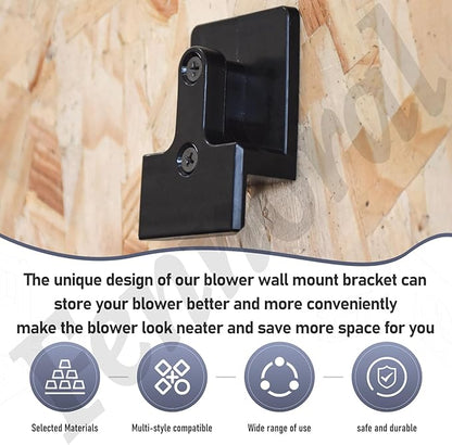 Blower Wall Mount/ Wall Mount Hanger for EGO Leaf Blower 765 CMF Power+ LB7654, Plastic Wall Holder Wall Bracket for Hanging Leaf Blower - LeafyLoom