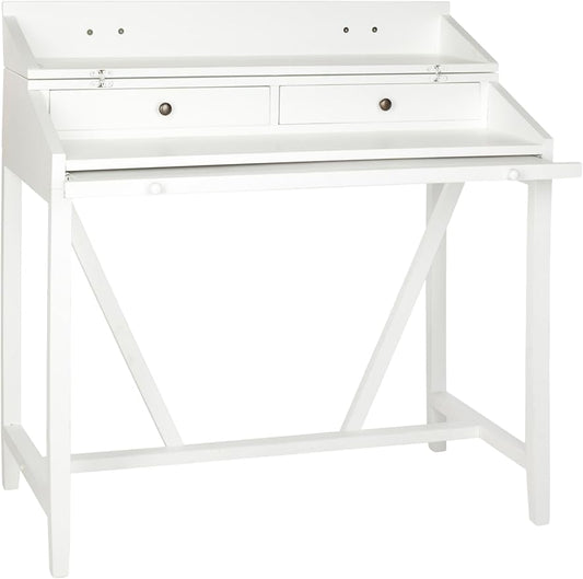 Safavieh American Homes Collection Wyatt White Writing Desk - LeafyLoom