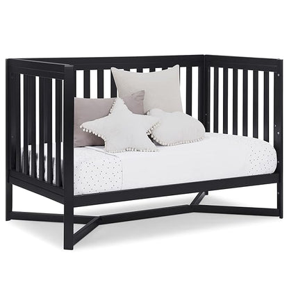 Delta Children Tribeca 4-in-1 Baby Convertible Crib, Midnight Grey - LeafyLoom