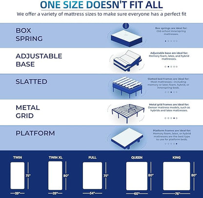 King Size Mattress,12 Inch Hybrid Mattress in a Box with Gel Memory Foam,Individually Wrapped Pocket Coils Innerspring,Pressure-Relieving and Supportive. - LeafyLoom