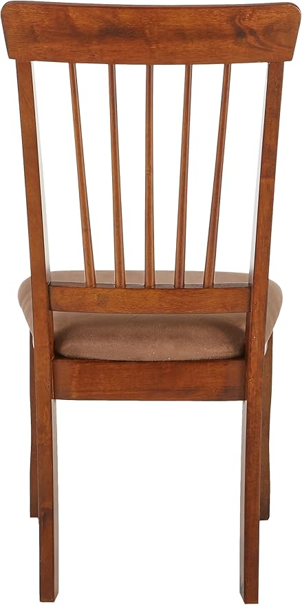 Signature Design by Ashley Berringer 18" Rustic Dining Chair with Cushions, 2 Count, Brown - LeafyLoom