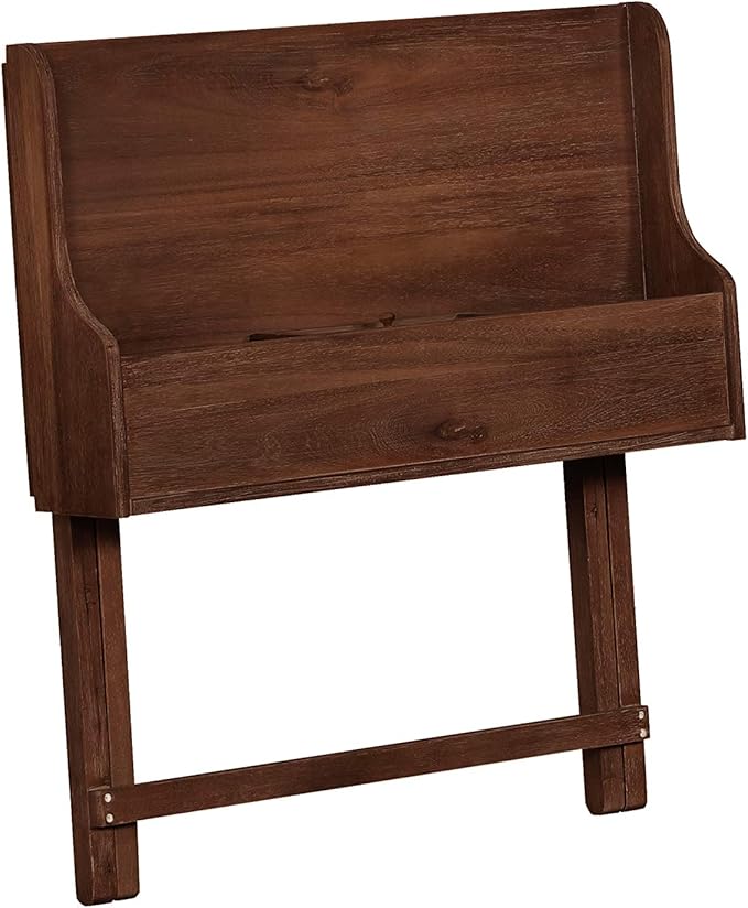 Linon Mable Folding Desk, Walnut - LeafyLoom