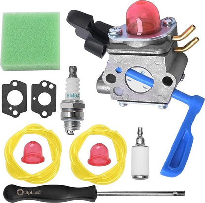 C1U-W46 Carburetor Kit Replacement for Husqvarna FB25 Handheld Blower For Weedeater FB25 FB-25 Blower for Zama C1U-W51B Carb - LeafyLoom