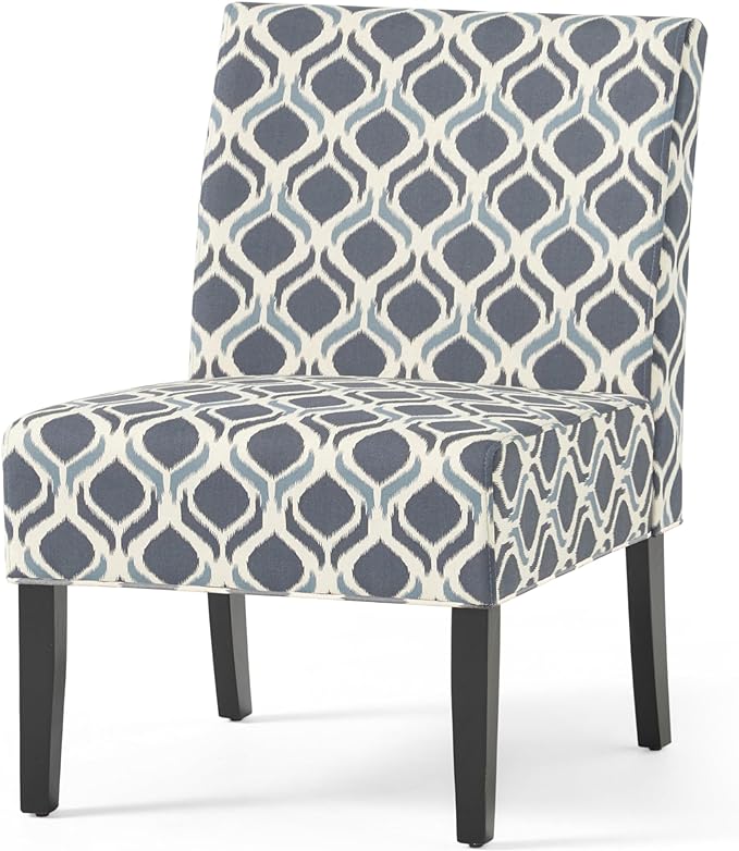 Christopher Knight Home Kassi Fabric Accent Chairs, 2-Pcs Set, Blue / Navy - LeafyLoom