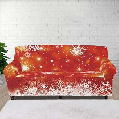 FKELYI Christmas Decor Sofa Couch Cover for Indoor Non-Slip Furniture Protector Easy Going Stretch Sofa Slipcover Washable Sofa Slipcovers L FKELYI