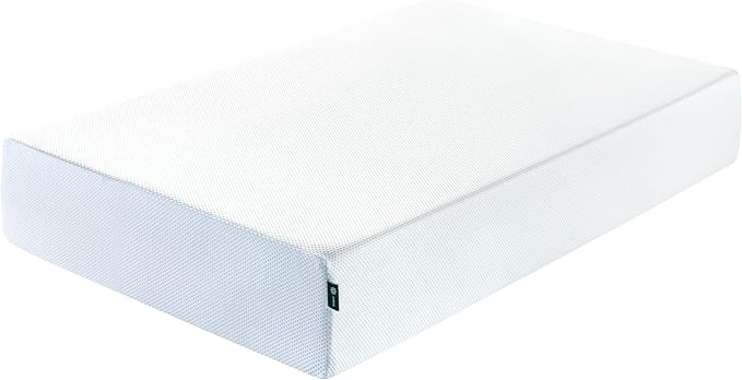 ZINUS 12 Inch Green Tea Cooling Memory Foam Mattress [New Version], Twin, Fiberglass free, Medium Firmness, Cooling Gel Foam, Certified Safe Foams & Fabric, Mattress in A Box - LeafyLoom