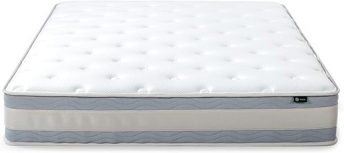 ZINUS 10 Inch Green Tea Cooling Gel Memory Foam Hybrid Mattress, King, Pocket Innersprings for Motion Isolation, Mattress in A Box - LeafyLoom