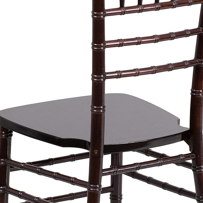 Flash Furniture HERCULES Series Walnut Wood Chiavari Chair - LeafyLoom