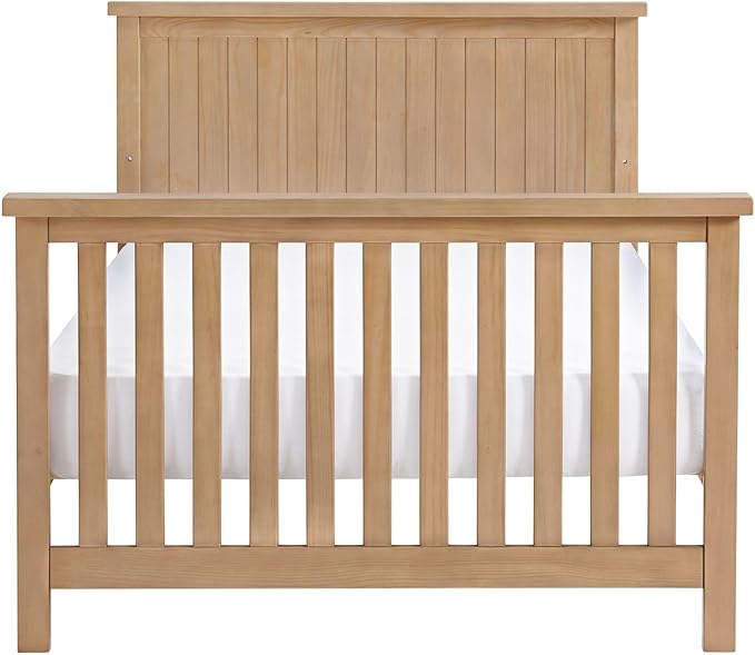 Everlee Crib to Full-Size Bed Conversion Kit, Honey Wood - LeafyLoom