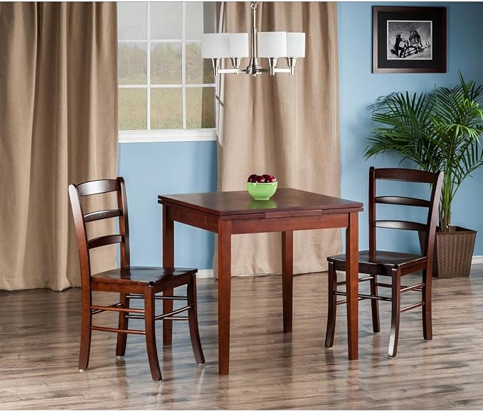 Winsome Pulman Dining, 48.03" W x 29.92" D x 29.29" H, Walnut - LeafyLoom