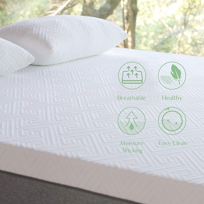 Novilla King Mattress, 10 Inch Gel Memory Foam King Size Mattress for Cool Night & Pressure Relief, Medium Plush Bed Mattress, Bliss - LeafyLoom