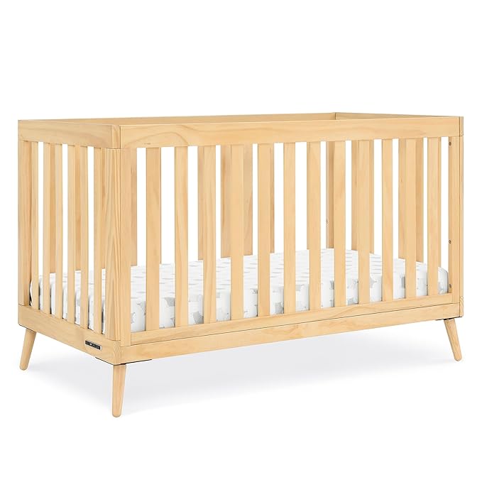 Delta Children Essex 4-in-1 Convertible Crib, Natural - LeafyLoom