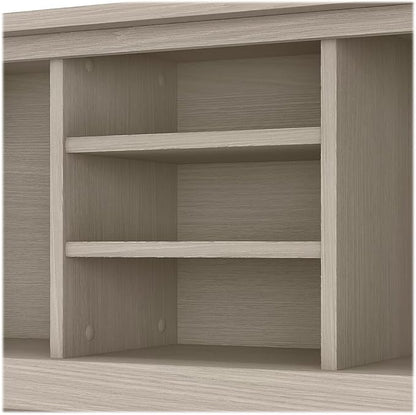 Bush Furniture Somerset 72W Desk Hutch in Sand Oak - LeafyLoom