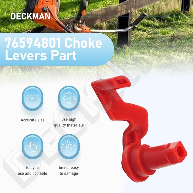 DECKMAN 576594801 Choke Levers Part for Blower EBZ7500, EBZ8500, RedMax, Echo, Husqvarna 570BTS, 570BFS, 580BTS, 580BF,S EBZ7500, EBZ8500 Blower, Stihl FS110, FS110R FS55RC Trimmer 3 Pack - LeafyLoom