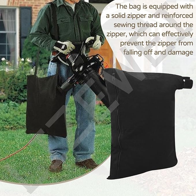 5140125-95 Leaf Blower Vacuum Vac Shoulder Bag，Compatible with Black & Decker BV3100/BV2900 Blower Replacement 5140117-99 - LeafyLoom