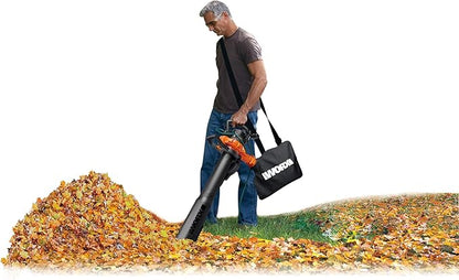 Worx WG518 12 Amp 2-Speed Electric Leaf Blower/Mulcher/Vacuum - LeafyLoom