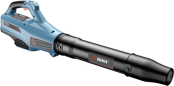 SENIX BLAX5-M-0 58 Volt 520 CFM Max, 129 MPH Max Cordless 3 Speed Blower with Turbo for Use B25X5 Lithium Ion Battery - LeafyLoom