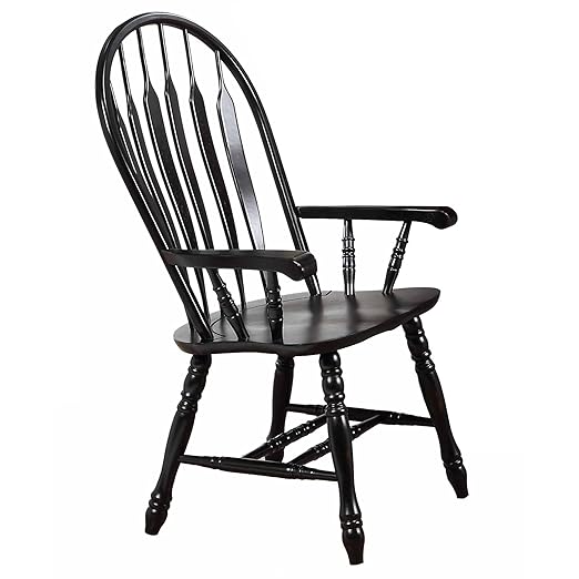 Sunset Trading Black Cherry Selections Dining Chair, 41", Distressed Antique - LeafyLoom