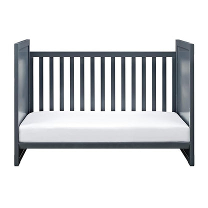 Baby Relax Miles 2-in-1 Convertible Crib, Graphite Blue - LeafyLoom