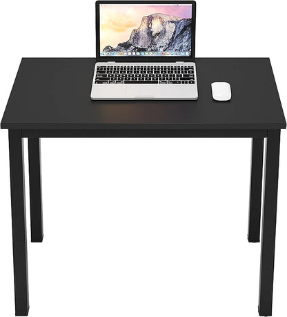 SDHYL 31.4 inch Study Computer Desk, Small Writing Desk, Modern Simple Style PC Table for Home Office, Black - LeafyLoom