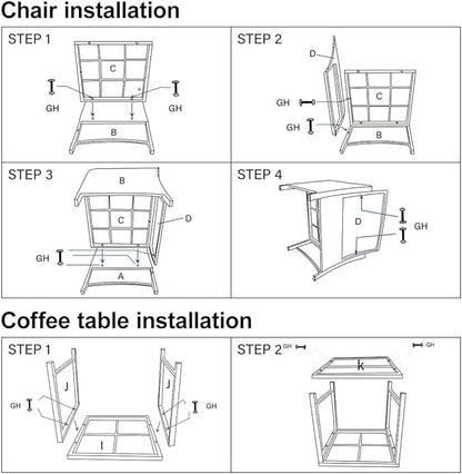 Pamapic 5 Pieces Wicker Patio Furniture Set Outdoor Patio Chairs with Ottomans Conversation Furniture with coffetable for Poorside Garden Balcony(Beige) - LeafyLoom