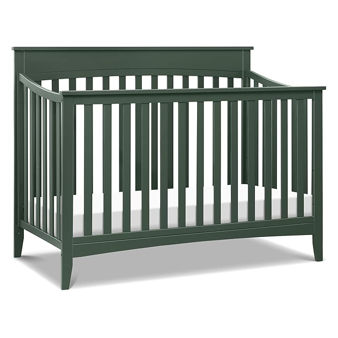 DaVinci Grove 4-in-1 Convertible Crib in Forest Green, Greenguard Gold Certified - LeafyLoom