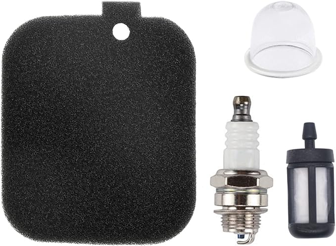 BG55 Air Filter with Fuel Filter Spark Plug Primer Bulb Tune up Kit for Stihl Blower BG45 BG46 BG55 BG65 BG85 SH55 SH85 BR45C Replaces 4229 120 1800 - LeafyLoom