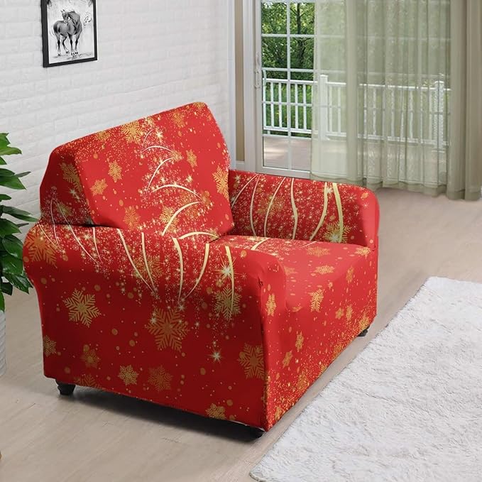 FKELYI Easy Going Stretch Sofa Slipcover Christmas Tree Sofa Couch Cover Washable Sofa Slipcovers Comfortable Furniture Protector S FKELYI