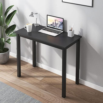 SDHYL 31.4 inch Study Computer Desk, Small Writing Desk, Modern Simple Style PC Table for Home Office, Black - LeafyLoom