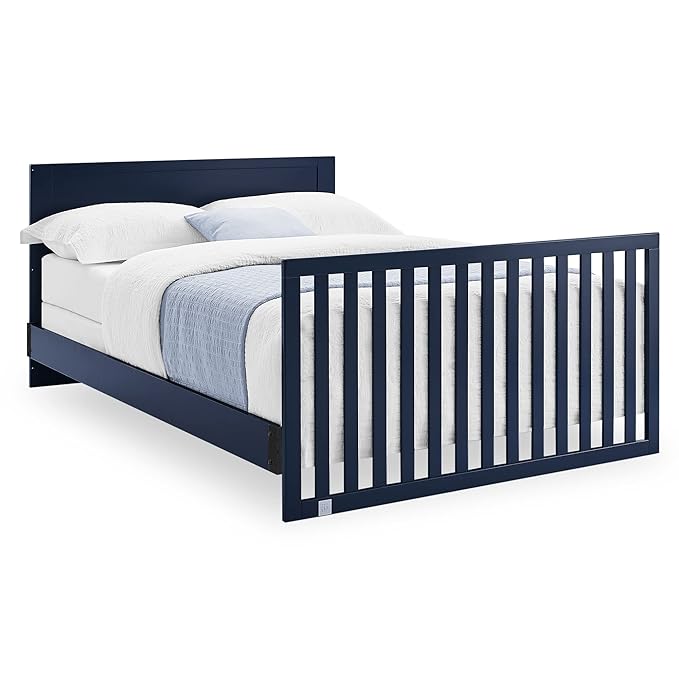 GAP babyGap Oxford 6-in-1 Convertible Crib - Greenguard Gold Certified, Navy/Natural, 1 Unit - LeafyLoom