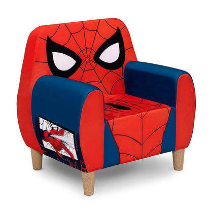 Delta Children Marvel Spider Man Foam Chair for Kids, Red - LeafyLoom