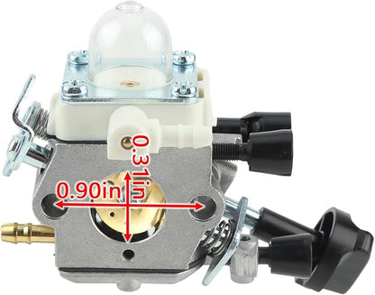 AUTOKAY C1M-S261B Carburetor with Primer Bulb Fuel Filter Air Filter Spark Plug for STIHL SH86 SH86C BG86 BG86CE BG86Z BG86CEZ Blower 4241 120 0616 - LeafyLoom