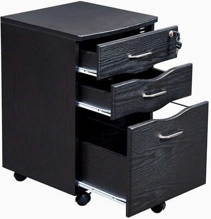 Techni Mobili Rolling Storage and File Cabinet, Espresso - LeafyLoom