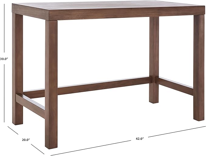 SAFAVIEH Home Collection Graylyn Farmhouse Brown Desk, Medium - LeafyLoom