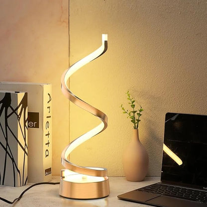 ELINKUME LED Table Bedside Lamps with Touch 12W,Stepless Dimming Home Desk Lamp with 3 Color(3000K/4500K/6000K),Gold Reading Night Light for Bedroom,Living Room,Study,Office,Kids Room,Meeting Room - LeafyLoom