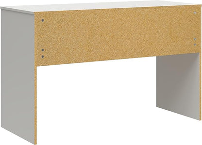 Ameriwood Home The Loft 2 Drawer Desk, White - LeafyLoom