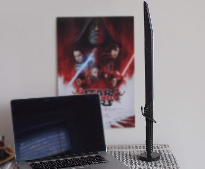 Star Wars The Mandalorian Darksaber 24-Inch LED Desk Light Lamp - LeafyLoom