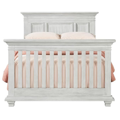 Oxford Baby Weston Crib to Full-Size Bed Conversion Kit, Vintage White, GreenGuard Gold Certified - LeafyLoom