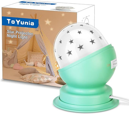 Star Night Light for Kids Star Night Light for Kids Bedroom Girls Night Light Starry Night Light Projector Plug in Night Light for Kids with Timer (1 Pack, 3000K) (3000K Warm White, green) - LeafyLoom